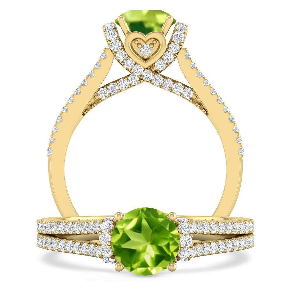 Yellow Gold - Peridot