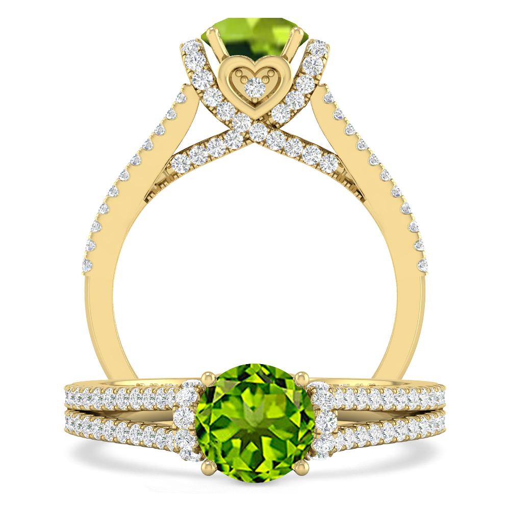 Yellow Gold - Peridot