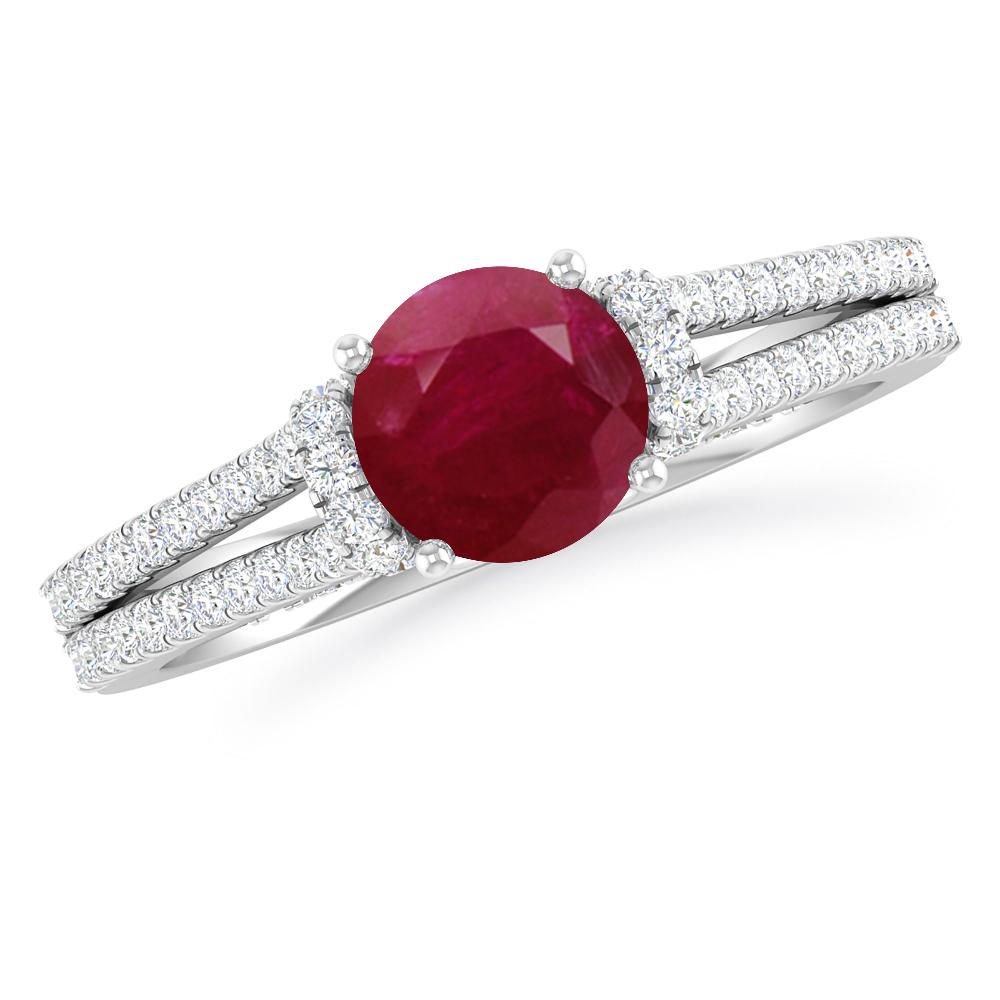 White Gold - Ruby