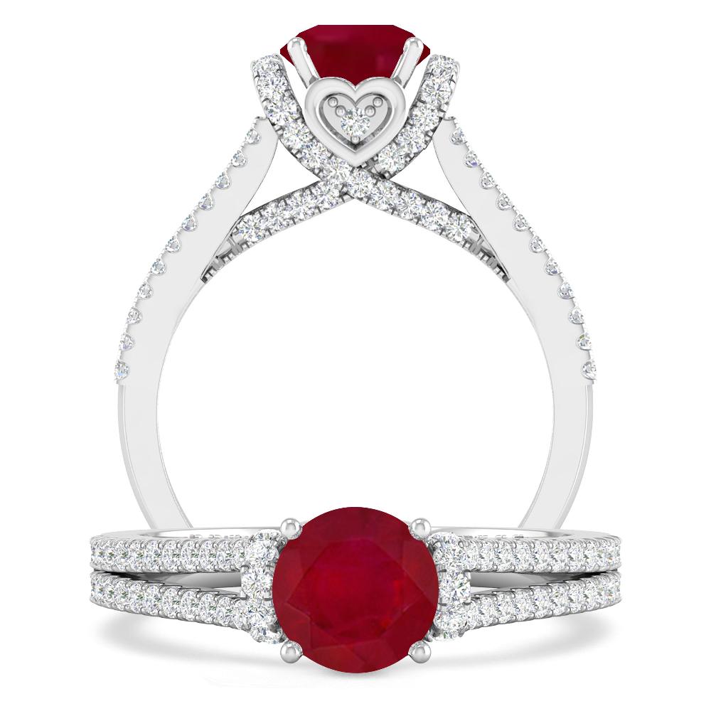 White Gold - Ruby