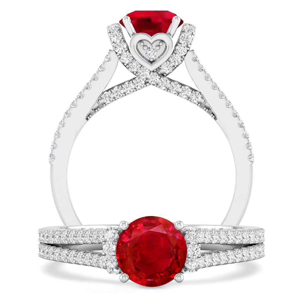 White Gold - Ruby