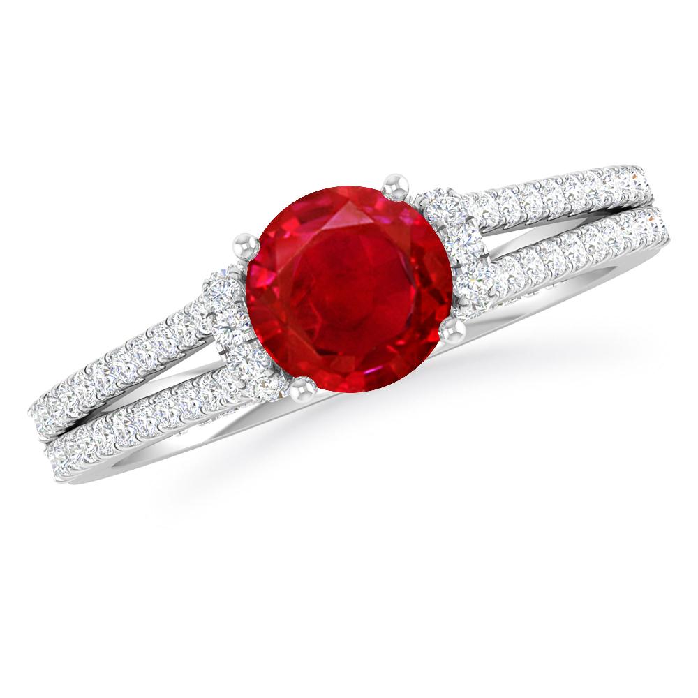 White Gold - Ruby