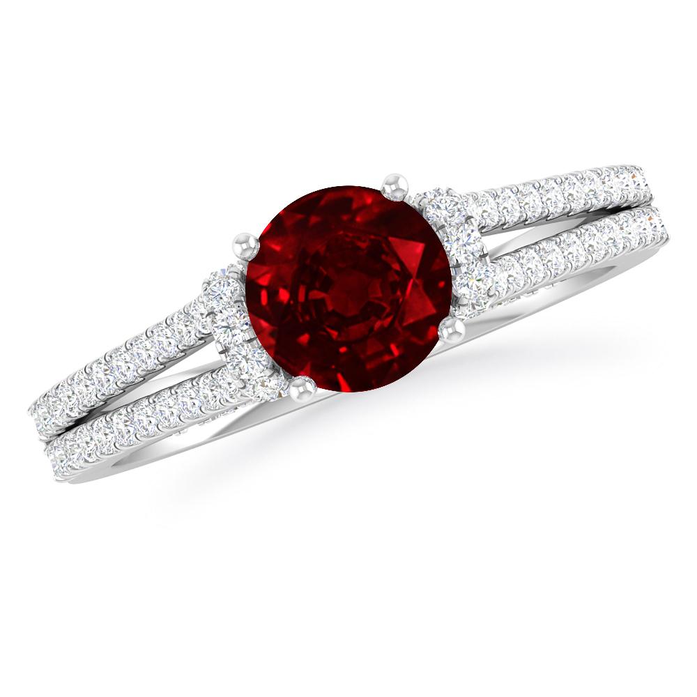 White Gold - Ruby