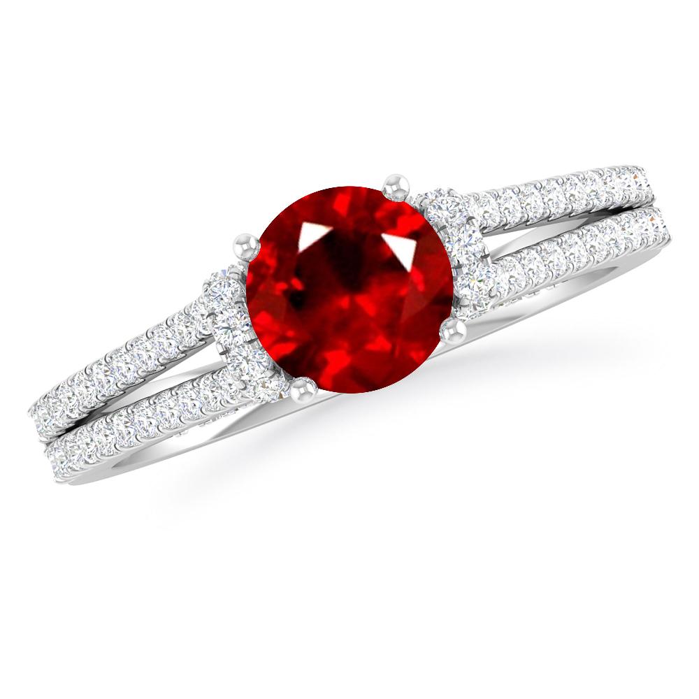 White Gold - Ruby