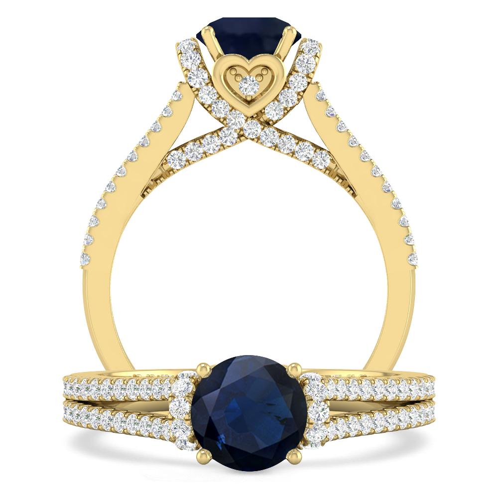 Yellow Gold - Sapphire