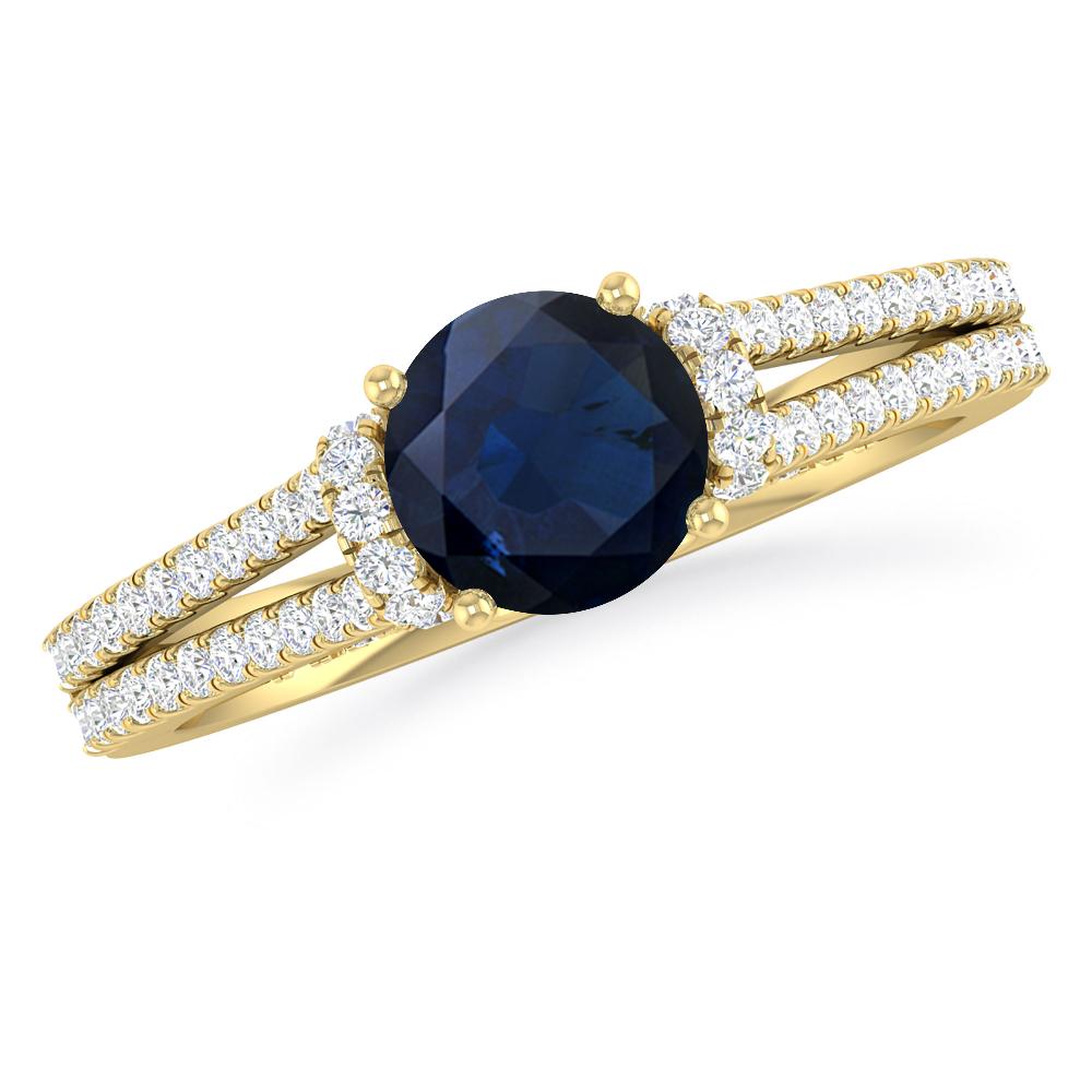 Yellow Gold - Sapphire