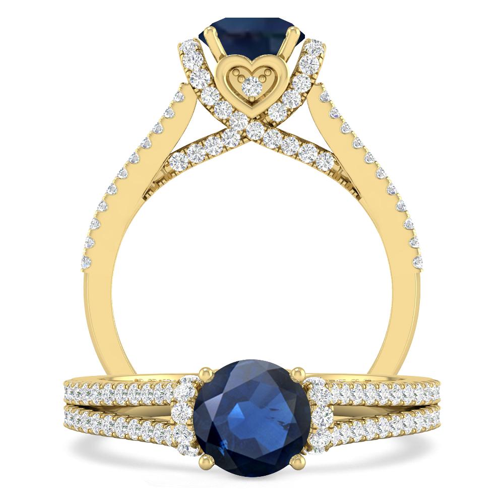 Yellow Gold - Sapphire