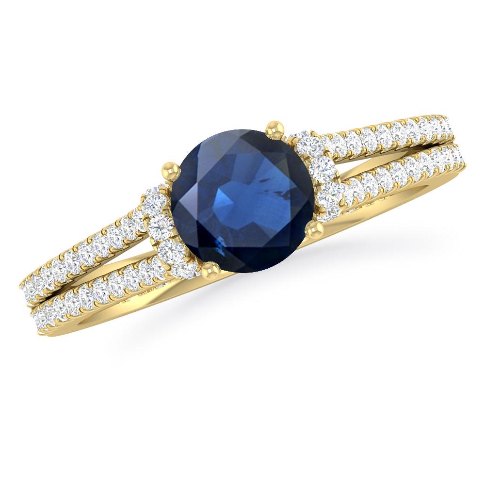 Yellow Gold - Sapphire