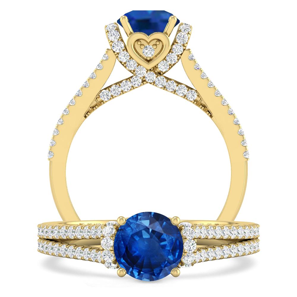 Yellow Gold - Sapphire