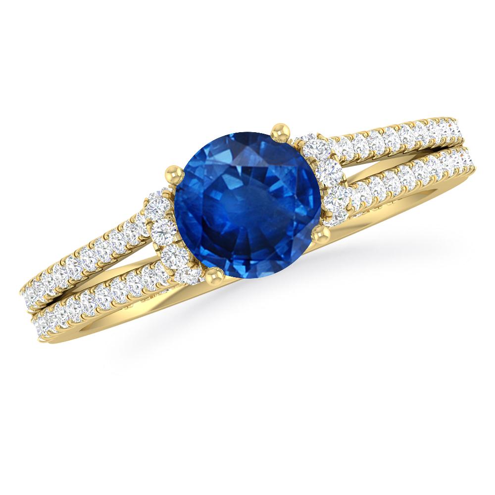 Yellow Gold - Sapphire