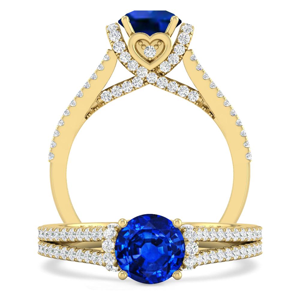 Yellow Gold - Sapphire