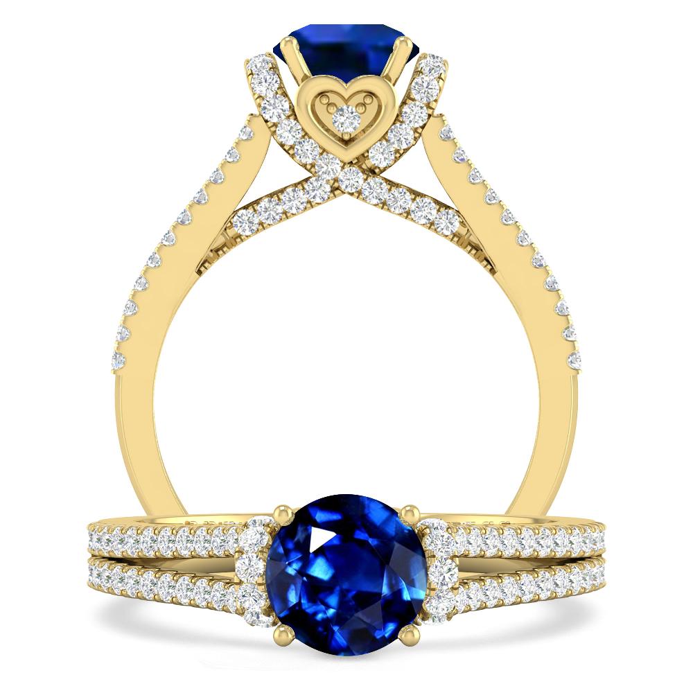 Yellow Gold - Sapphire