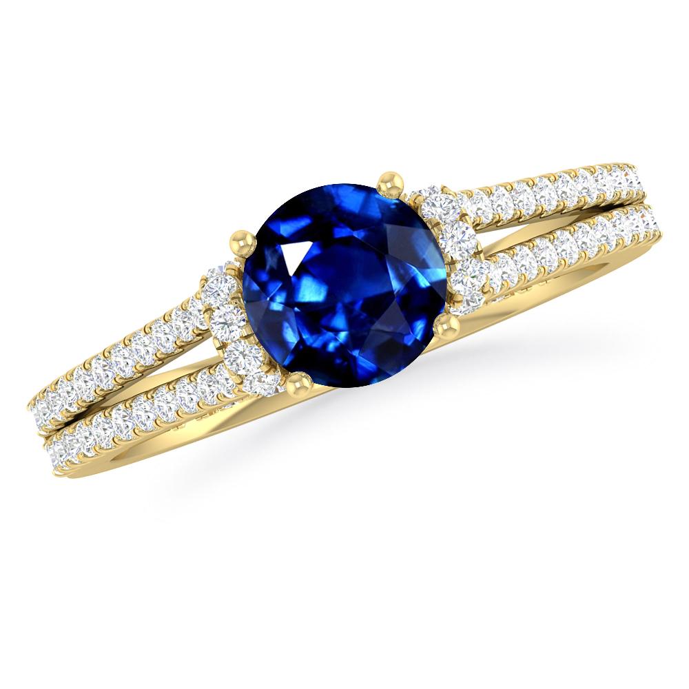 Yellow Gold - Sapphire