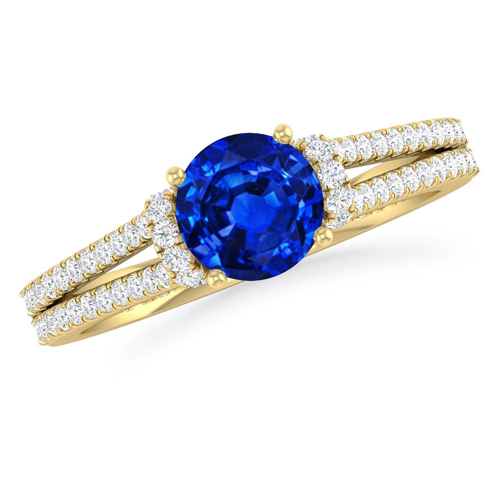 Yellow Gold - Sapphire