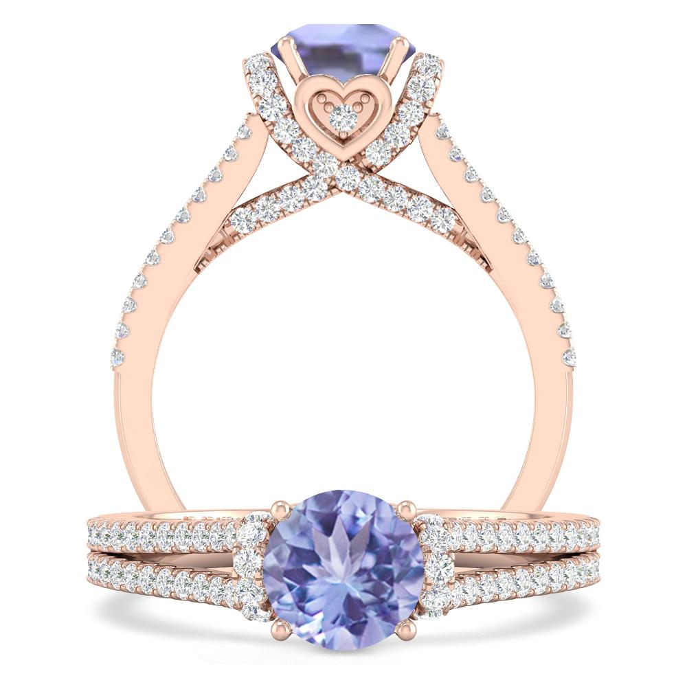 Rose Gold - Tanzanite