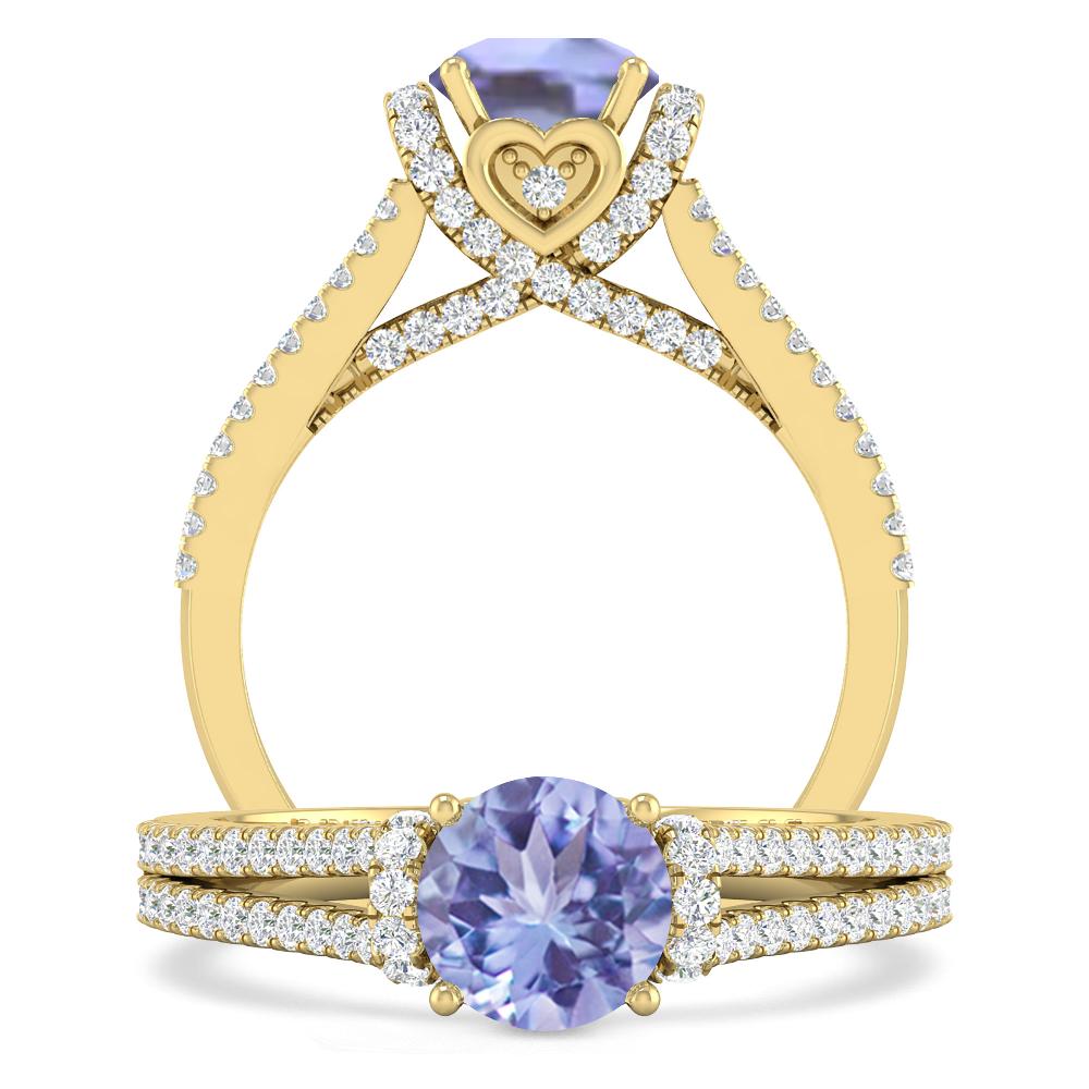 Yellow Gold - Tanzanite