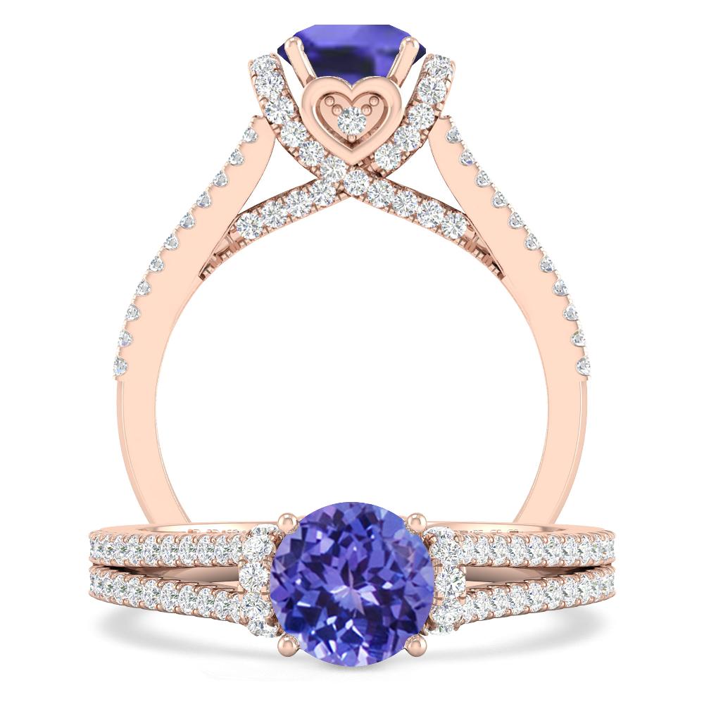 Rose Gold - Tanzanite