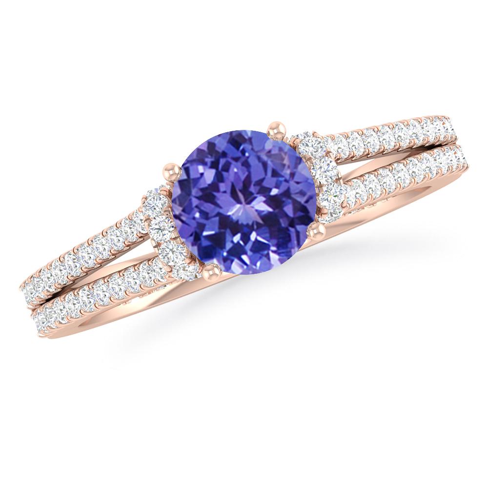 Rose Gold - Tanzanite