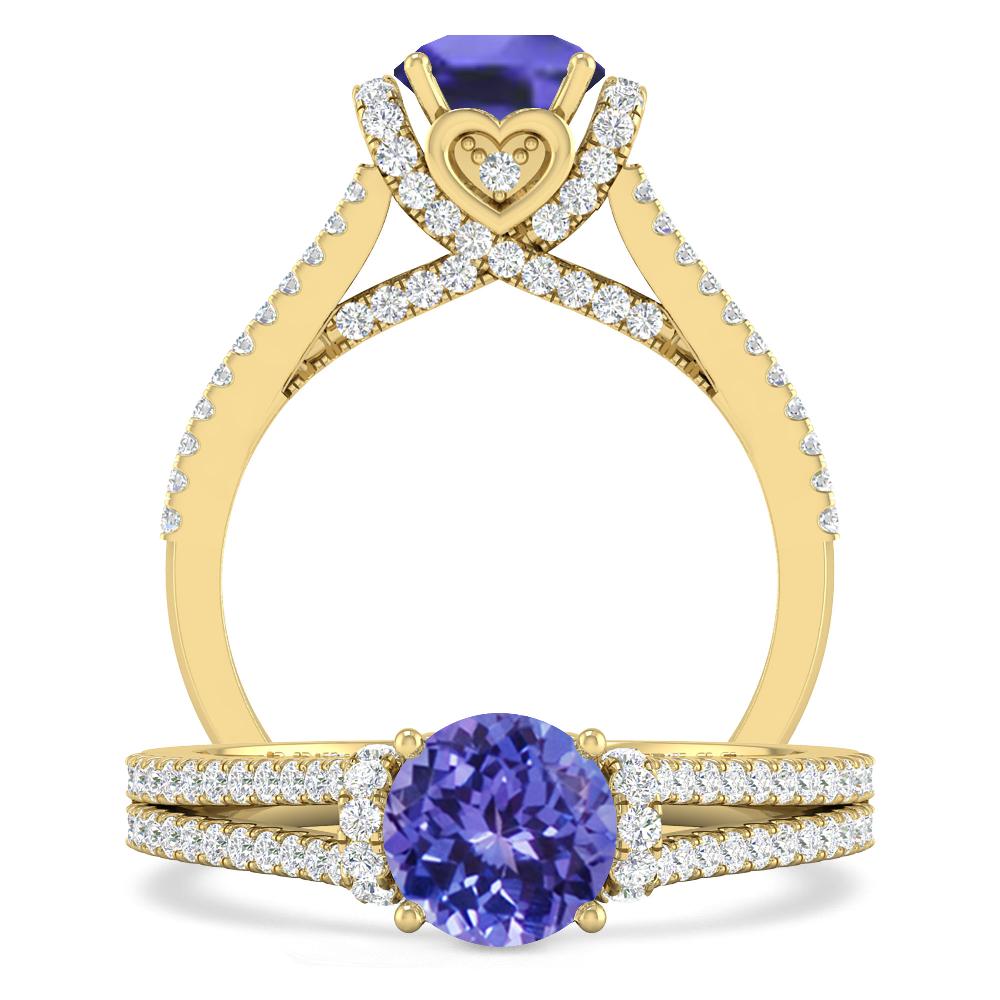 Yellow Gold - Tanzanite