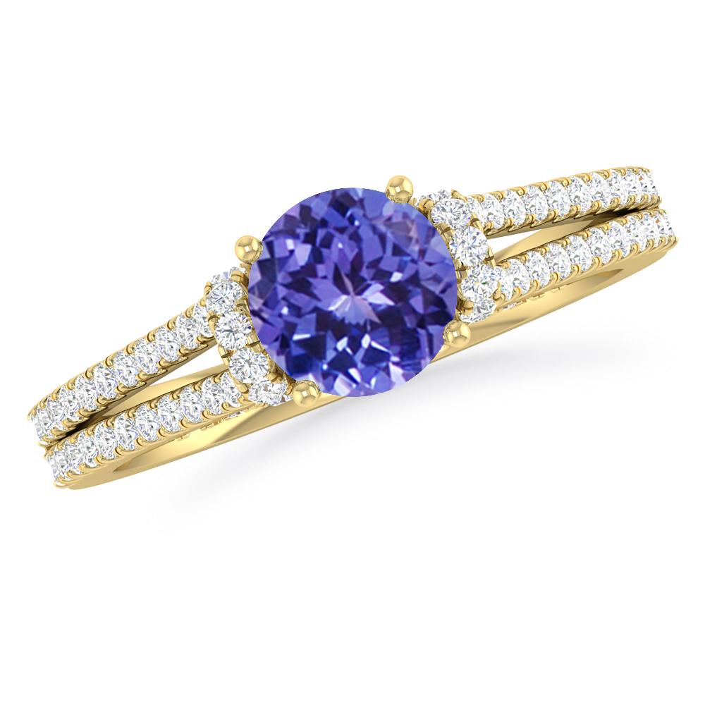 Yellow Gold - Tanzanite