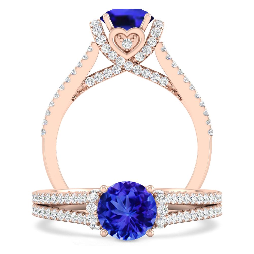 Rose Gold - Tanzanite