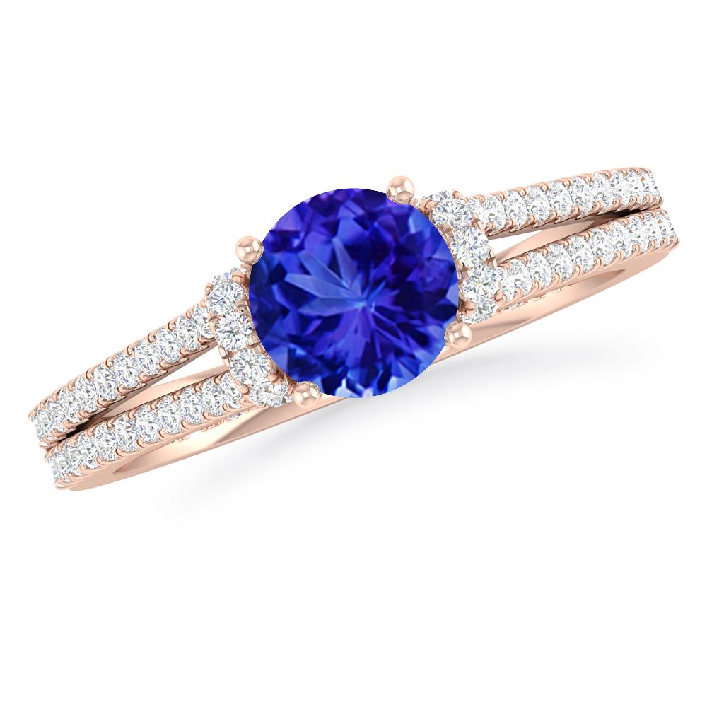 Rose Gold - Tanzanite