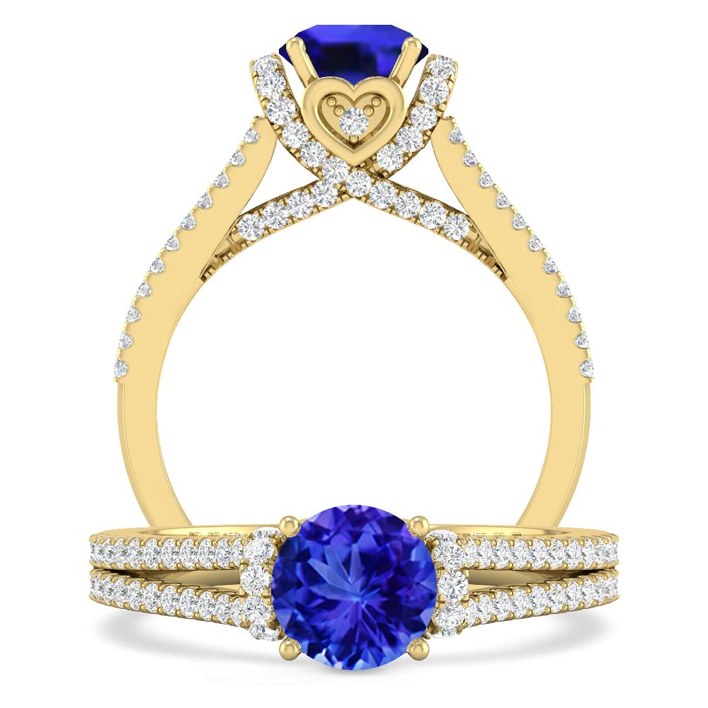 Yellow Gold - Tanzanite