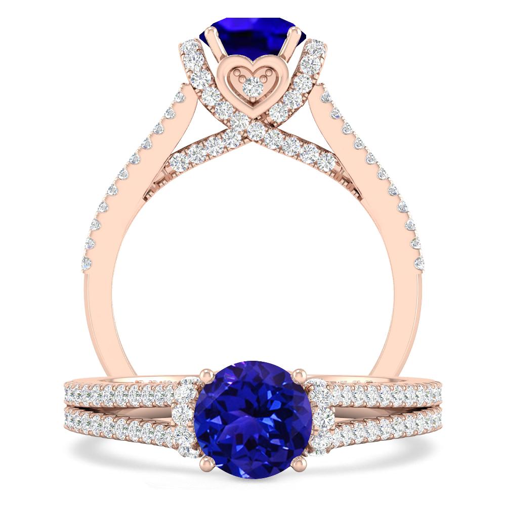 Rose Gold - Tanzanite