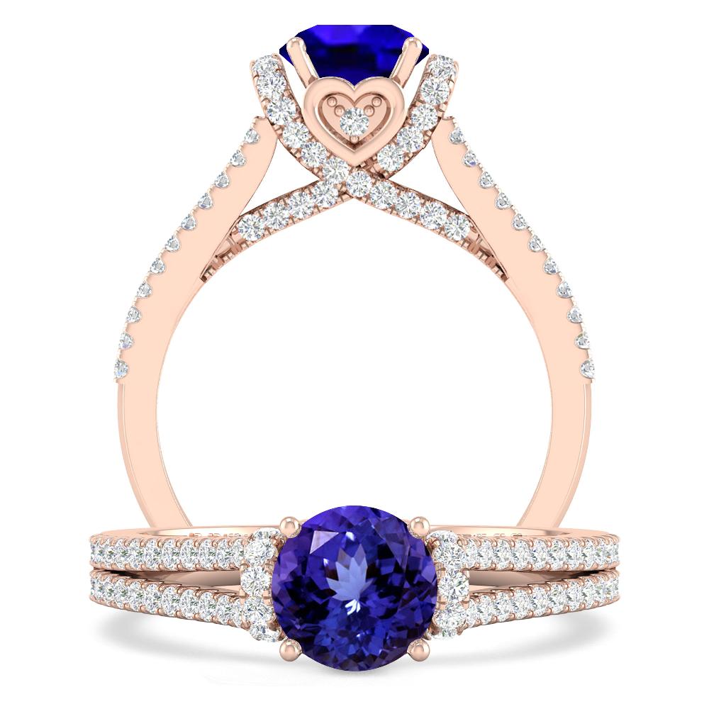 Rose Gold - Tanzanite