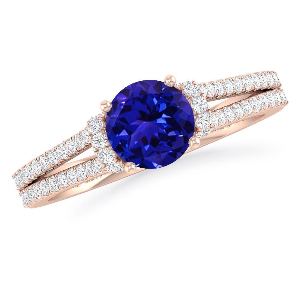 Rose Gold - Tanzanite