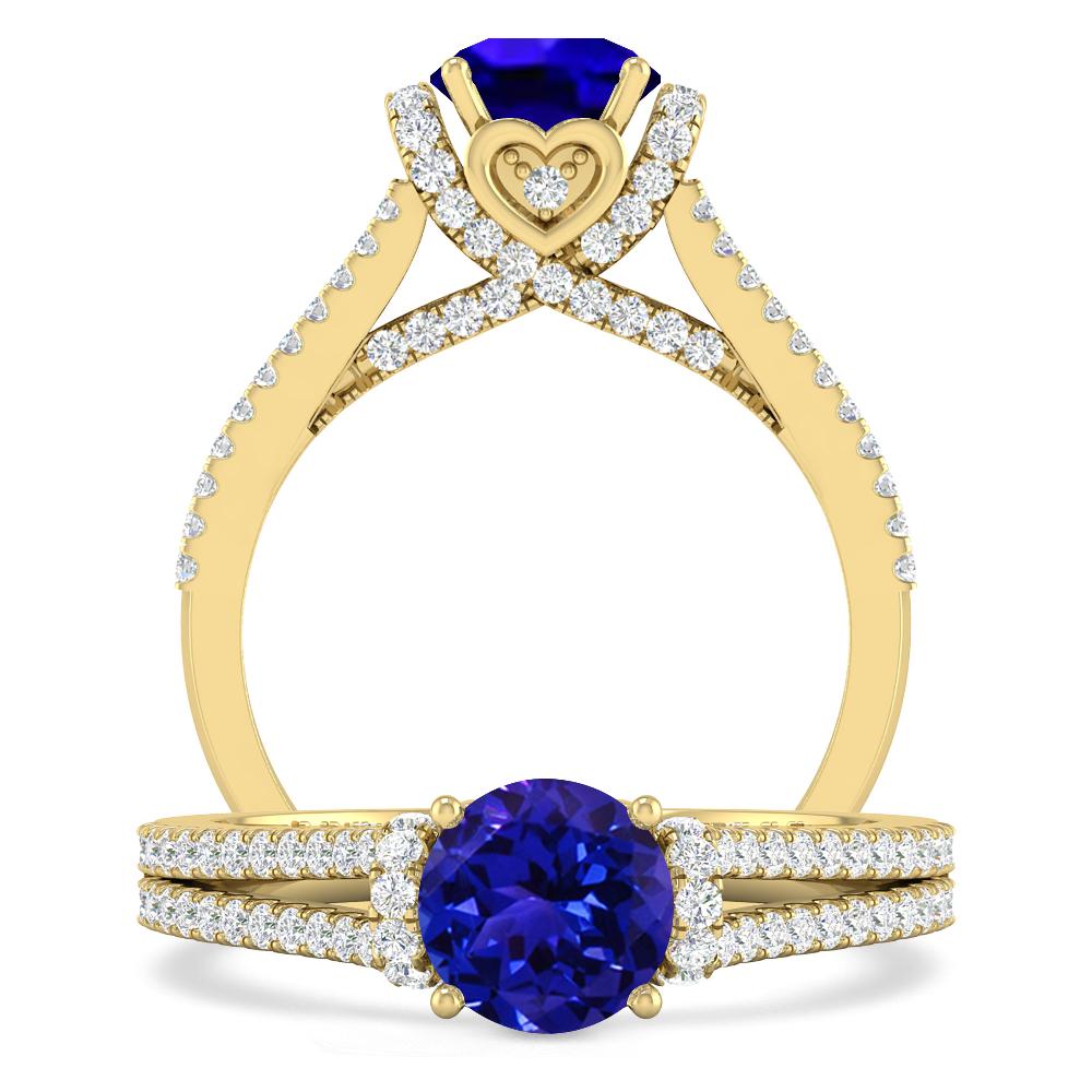 Yellow Gold - Tanzanite