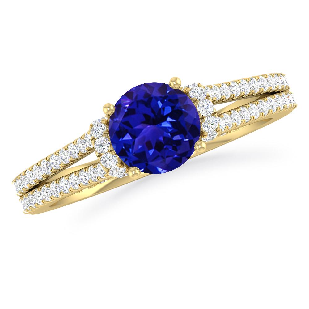 Yellow Gold - Tanzanite