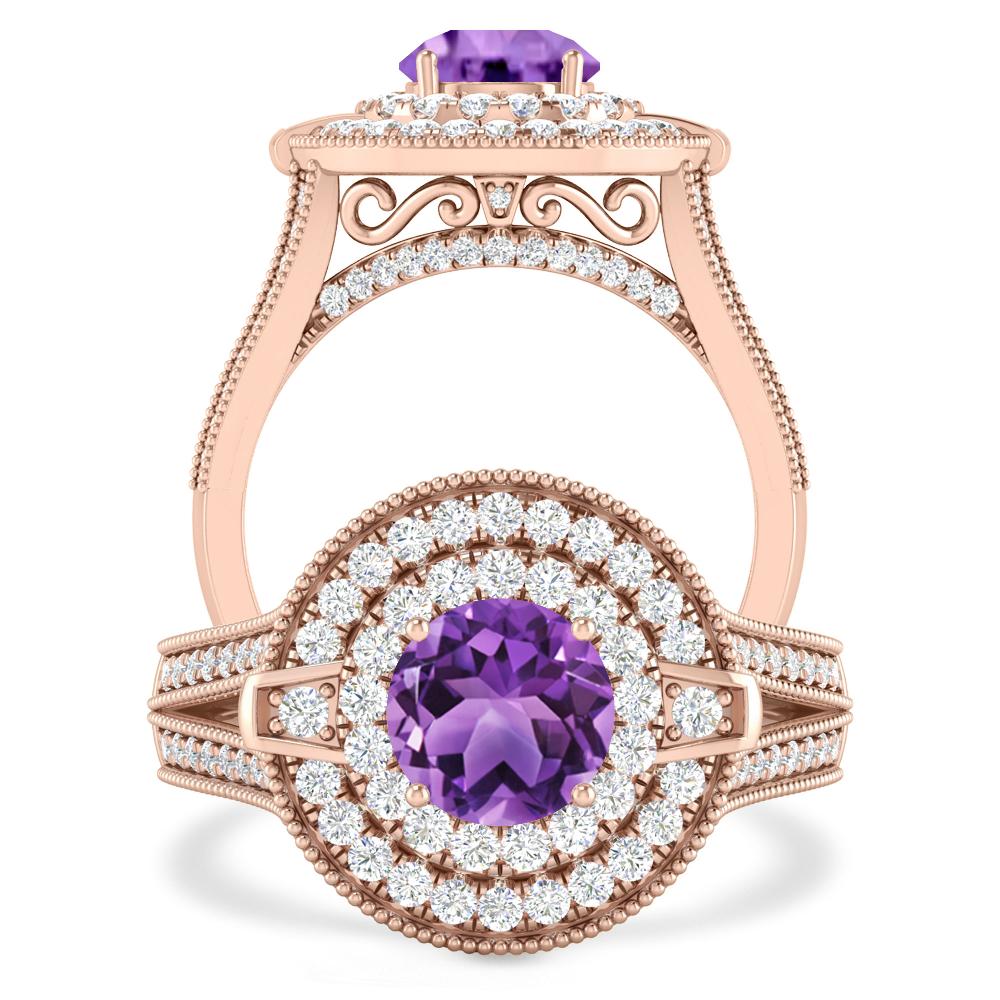 Rose Gold - Amethyst