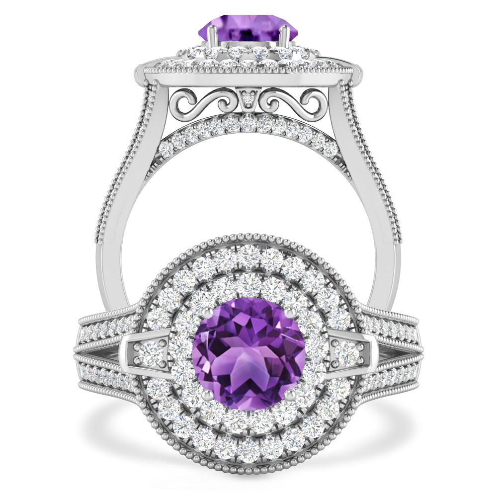 White Gold - Amethyst