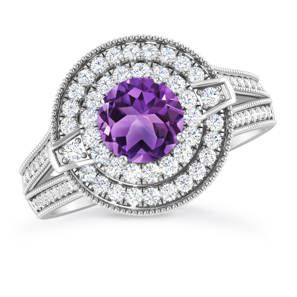 White Gold - Amethyst