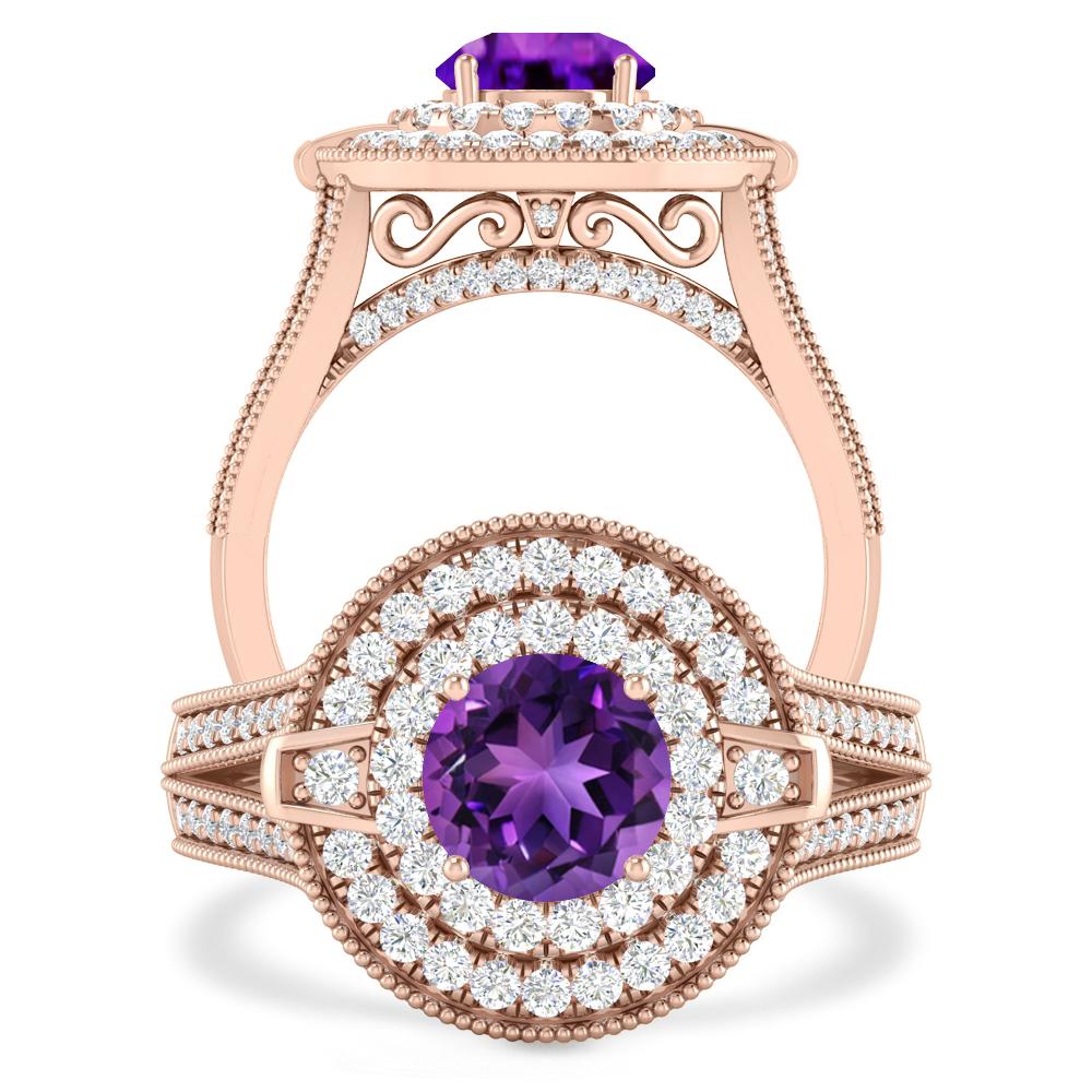 Rose Gold - Amethyst