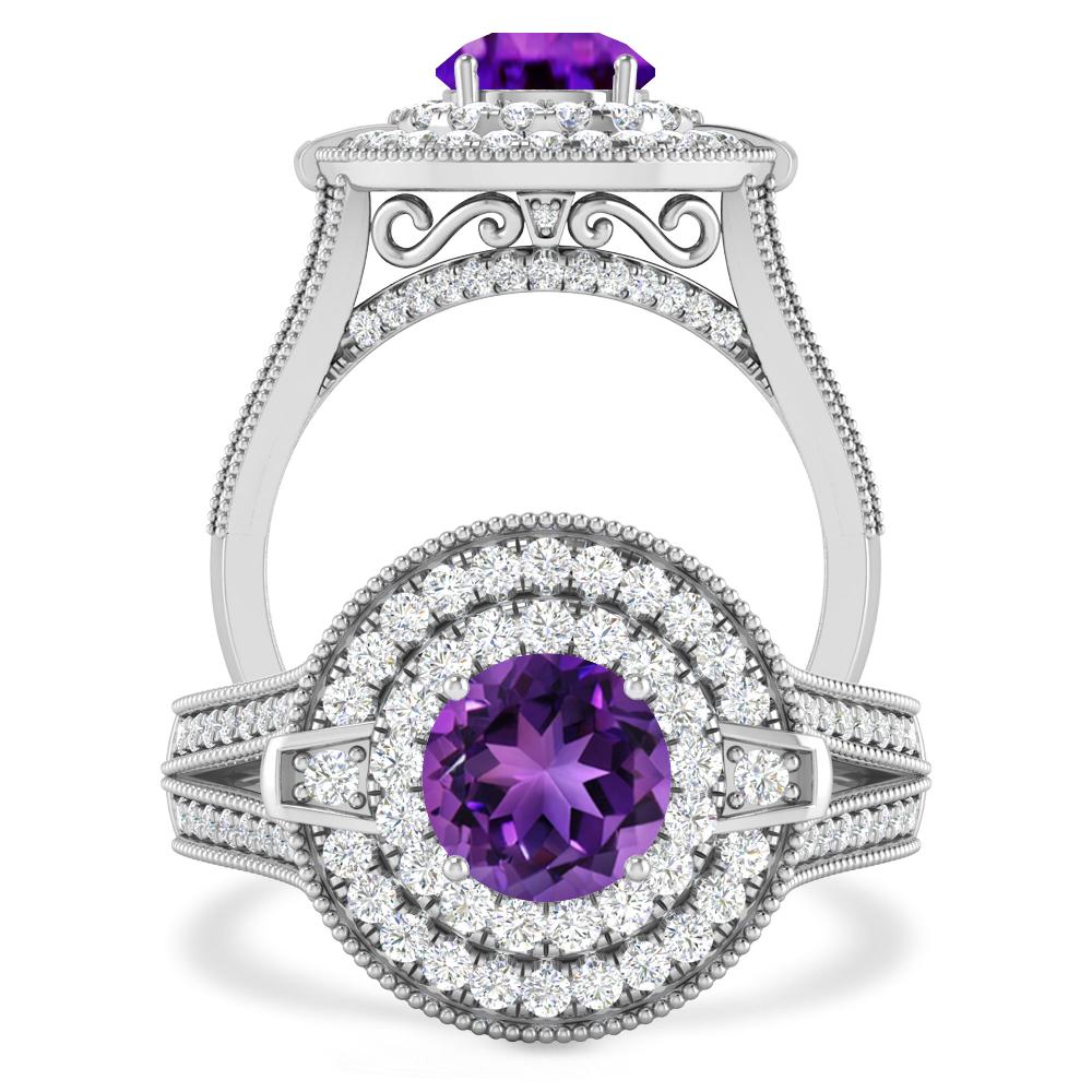 White Gold - Amethyst