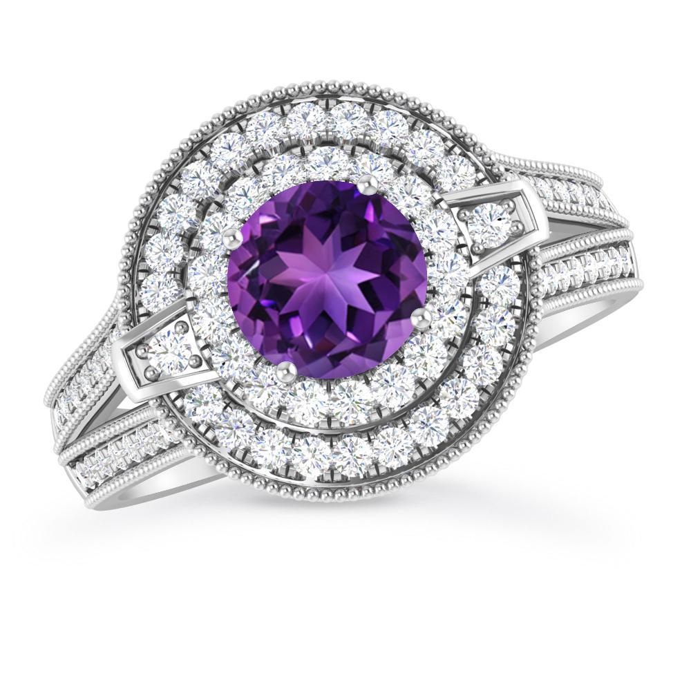 White Gold - Amethyst