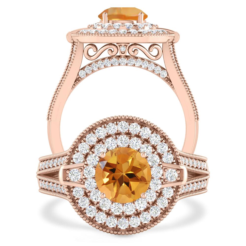 Rose Gold - Citrine