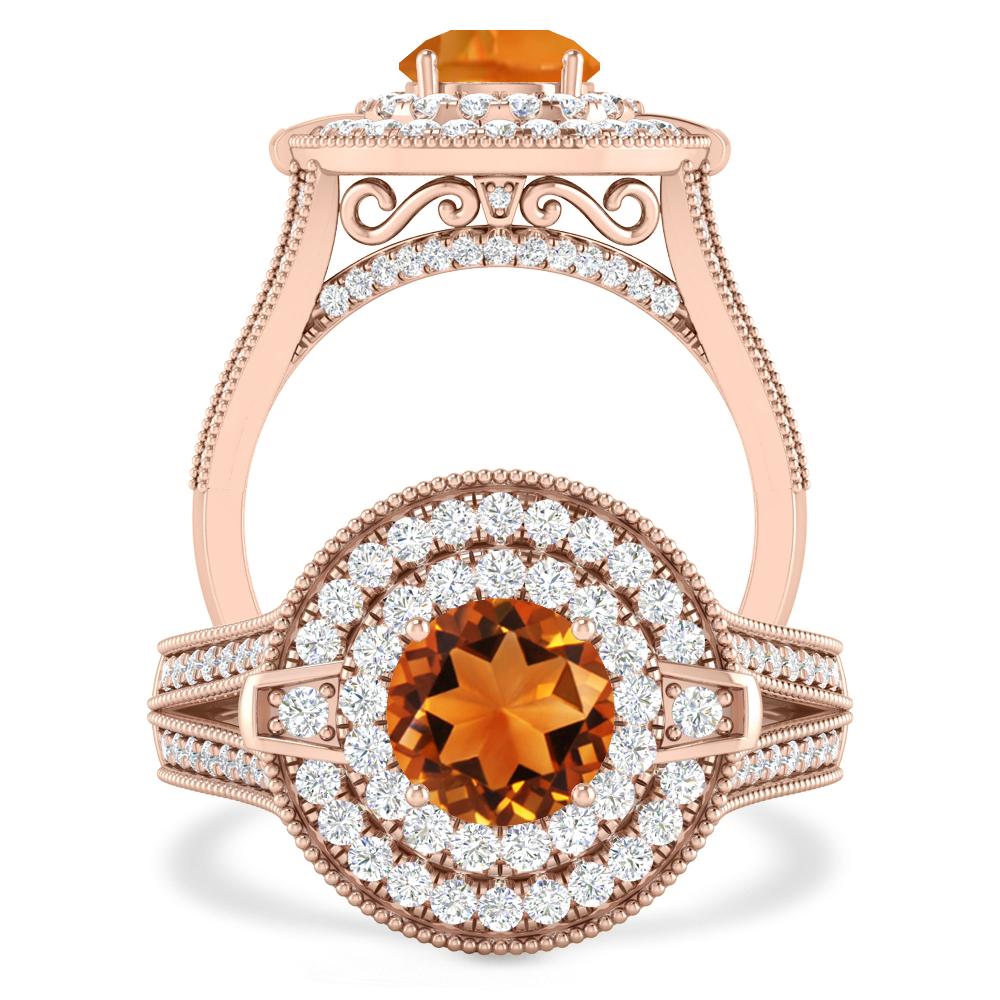 Rose Gold - Citrine