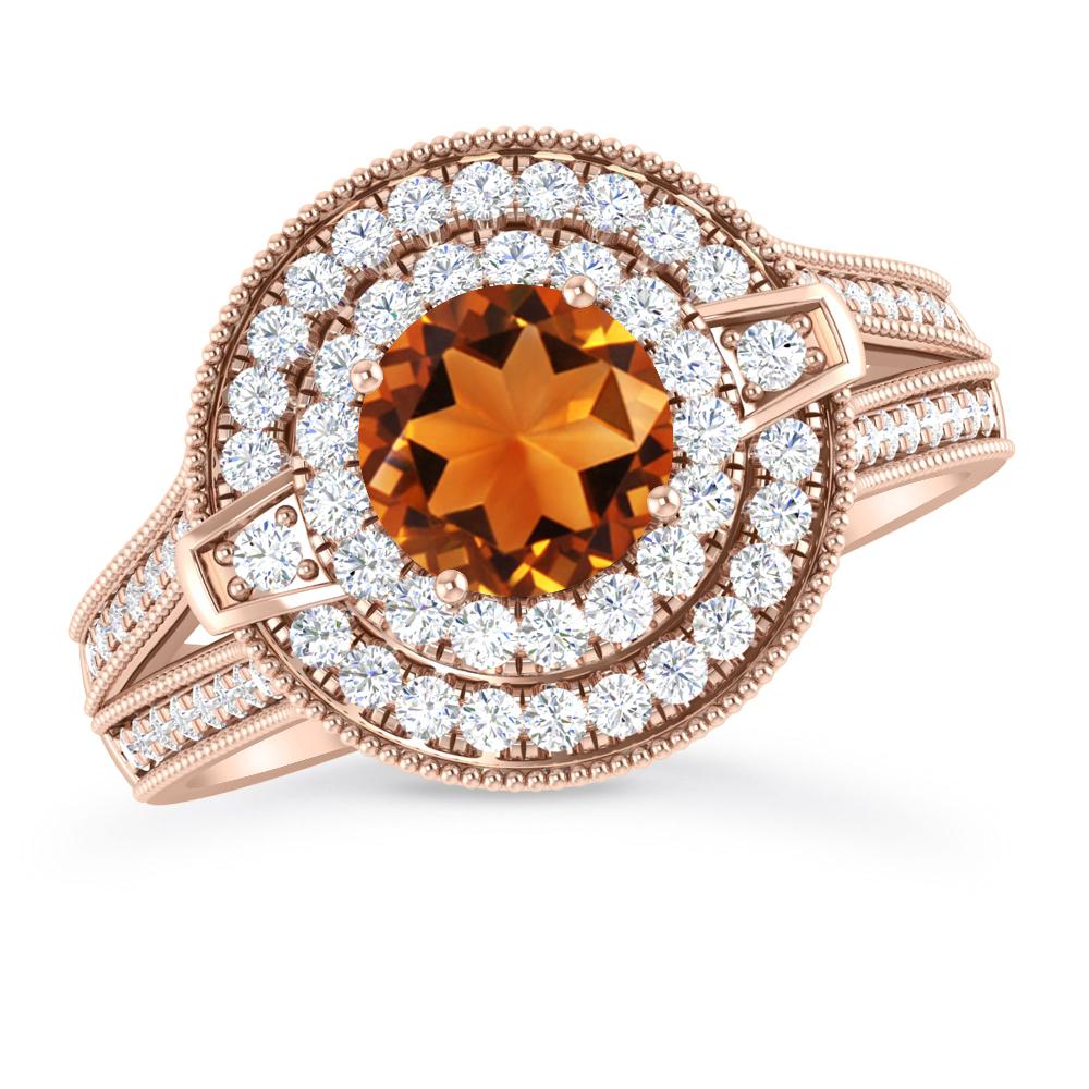 Rose Gold - Citrine