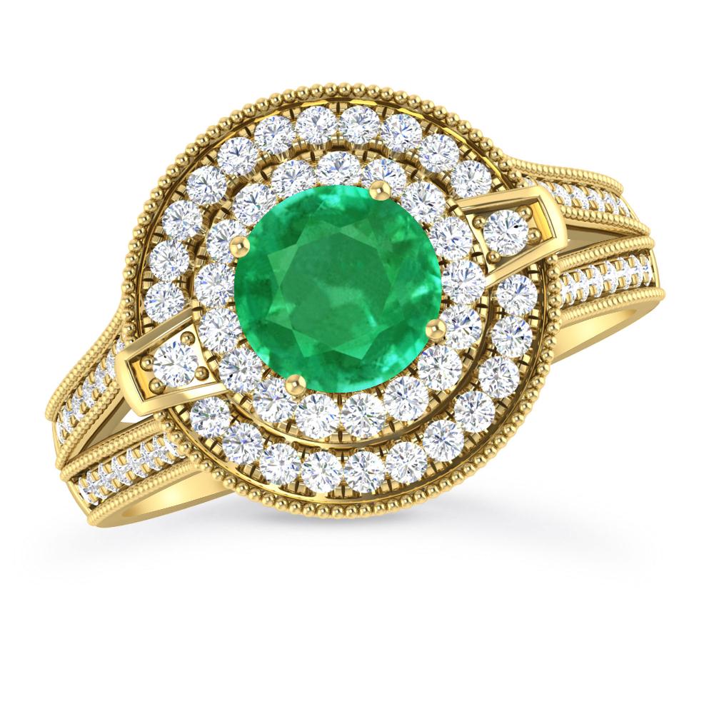 Yellow Gold - Emerald