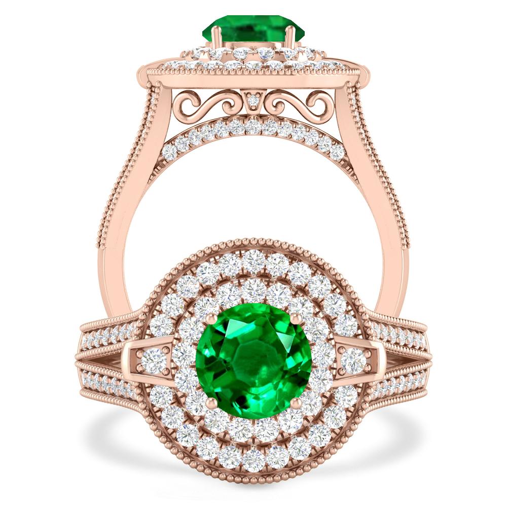 Rose Gold - Emerald