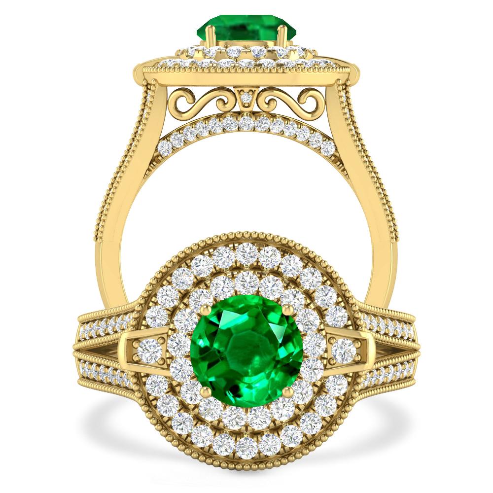 Yellow Gold - Emerald