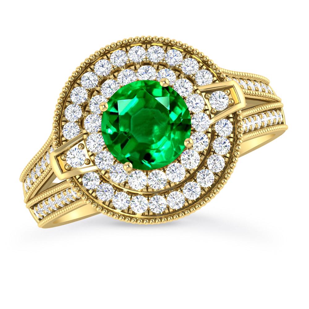 Yellow Gold - Emerald