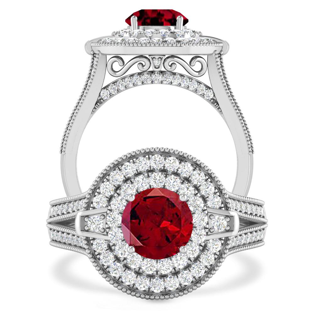 White Gold - Garnet