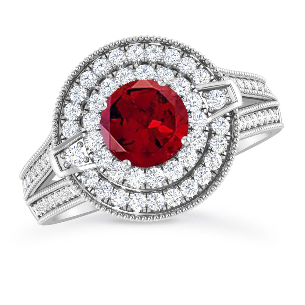 White Gold - Garnet