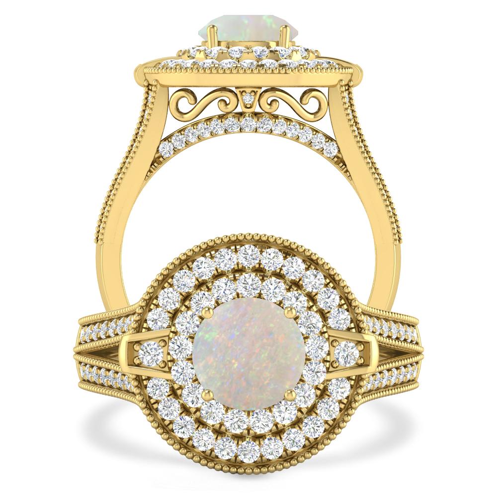 Yellow Gold - Opal