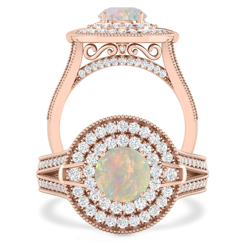 Rose Gold - Opal