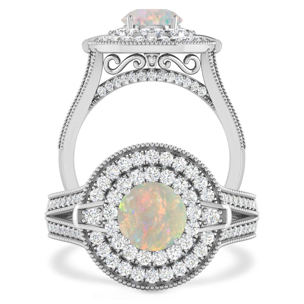 White Gold - Opal